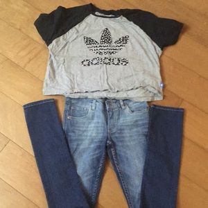 Authentic medium adidas n Levi’s price firm